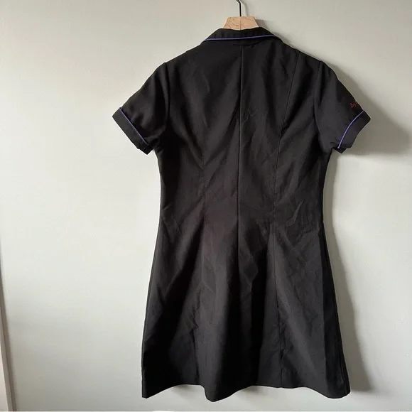 Hard Rock Cafe Vintage 90s Waitress Employee Uniform Dress Sz 12 Save The Planet - Picture 5 of 9